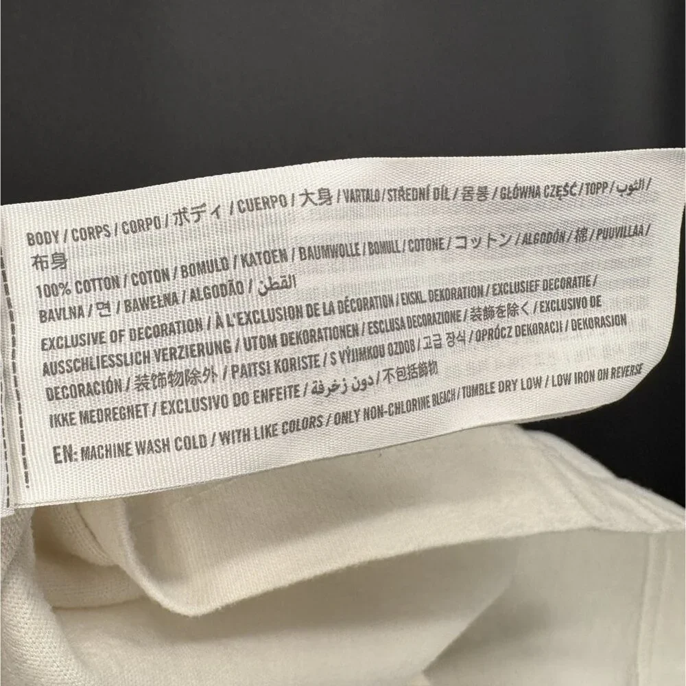 Abercrombie & Fitch Men Keith Haring New York Big Apple Graphic T-shirt L White - Picture 8 of 11